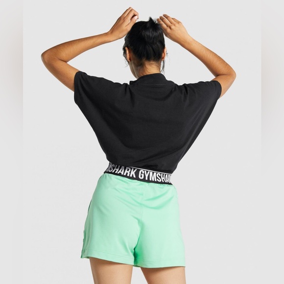 GYMSHARK Recess Crop 1/2 Zip Top Black Size S - Picture 4 of 12